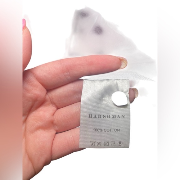 Harshman New NWT Black 100% Cotton Bianca Blouse Plus 3X - Picture 6 of 8